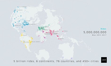 Uber crosses the 5 billion trip milestone amid ongoing issues